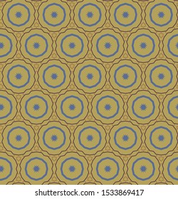 Seamless vector pattern in geometric ornamental style