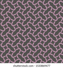 Seamless vector pattern in geometric ornamental style