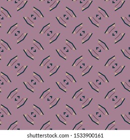 Seamless vector pattern in geometric ornamental style