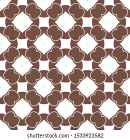 Seamless vector pattern in geometric ornamental style