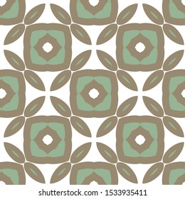 Seamless vector pattern in geometric ornamental style