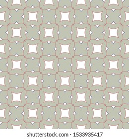 Seamless vector pattern in geometric ornamental style