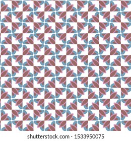 Seamless vector pattern in geometric ornamental style