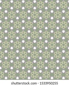 Seamless vector pattern in geometric ornamental style