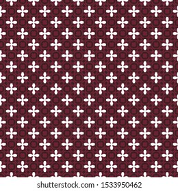 Seamless vector pattern in geometric ornamental style