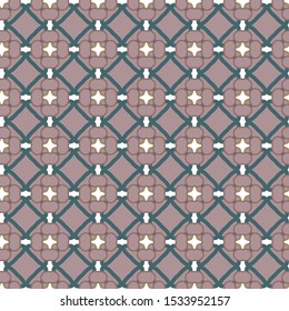 Seamless vector pattern in geometric ornamental style