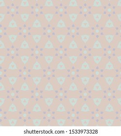 Seamless vector pattern in geometric ornamental style