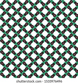 Seamless vector pattern in geometric ornamental style