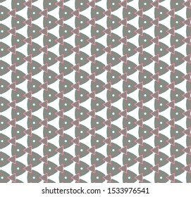 Seamless vector pattern in geometric ornamental style