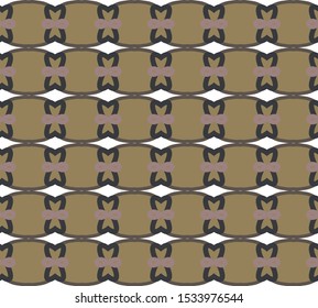 Seamless vector pattern in geometric ornamental style