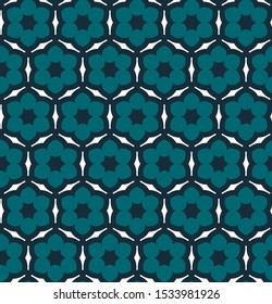 Seamless vector pattern in geometric ornamental style