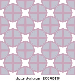 Seamless vector pattern in geometric ornamental style