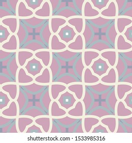 Seamless vector pattern in geometric ornamental style