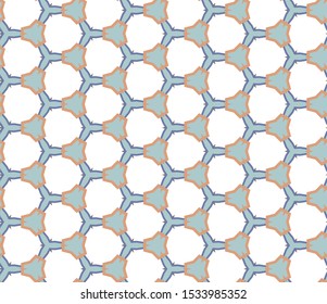 Seamless vector pattern in geometric ornamental style