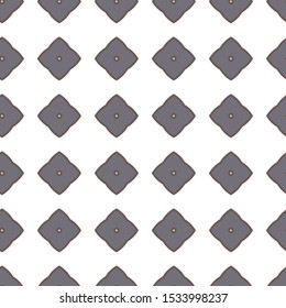 Seamless vector pattern in geometric ornamental style