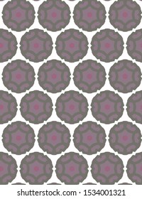 Seamless vector pattern in geometric ornamental style