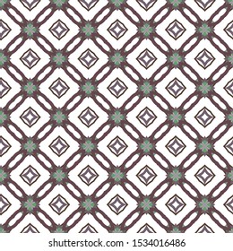 Seamless vector pattern in geometric ornamental style