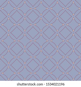 Seamless vector pattern in geometric ornamental style