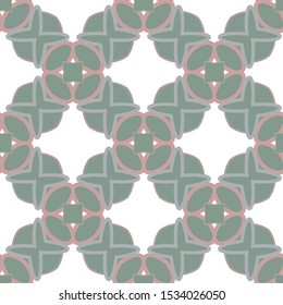 Seamless vector pattern in geometric ornamental style