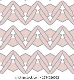 Seamless vector pattern in geometric ornamental style