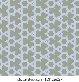 Seamless vector pattern in geometric ornamental style