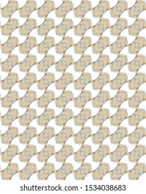 Seamless vector pattern in geometric ornamental style