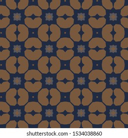 Seamless vector pattern in geometric ornamental style