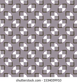 Seamless vector pattern in geometric ornamental style