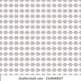 Seamless vector pattern in geometric ornamental style