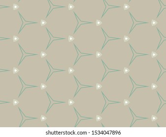 Seamless vector pattern in geometric ornamental style