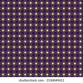 Seamless vector pattern in geometric ornamental style