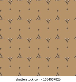 Seamless vector pattern in geometric ornamental style