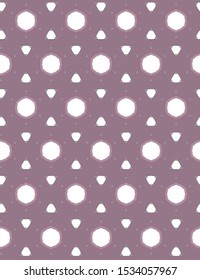 Seamless vector pattern in geometric ornamental style