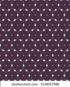 Seamless vector pattern in geometric ornamental style