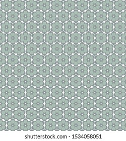 Seamless vector pattern in geometric ornamental style