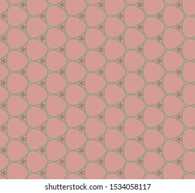 Seamless vector pattern in geometric ornamental style