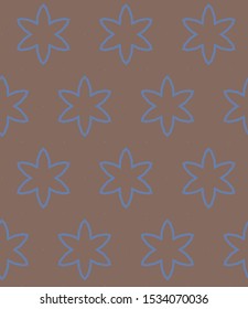 Seamless vector pattern in geometric ornamental style