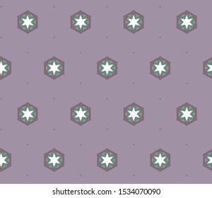 Seamless vector pattern in geometric ornamental style