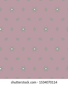 Seamless vector pattern in geometric ornamental style