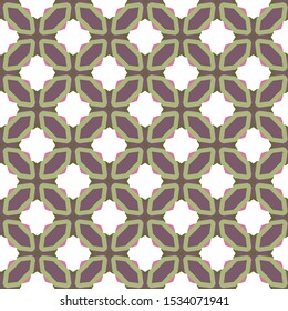 Seamless vector pattern in geometric ornamental style