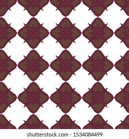 Seamless vector pattern in geometric ornamental style