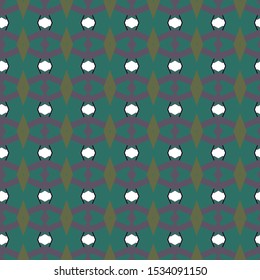 Seamless vector pattern in geometric ornamental style