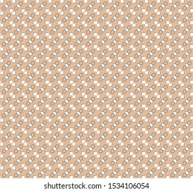 Seamless vector pattern in geometric ornamental style