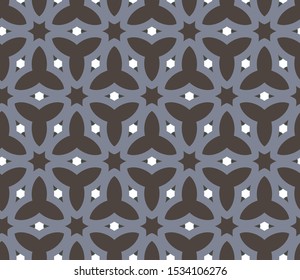 Seamless vector pattern in geometric ornamental style