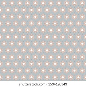 Seamless vector pattern in geometric ornamental style