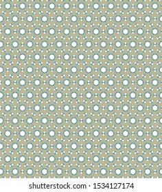 Seamless vector pattern in geometric ornamental style