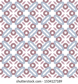 Seamless vector pattern in geometric ornamental style