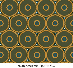 Seamless vector pattern in geometric ornamental style
