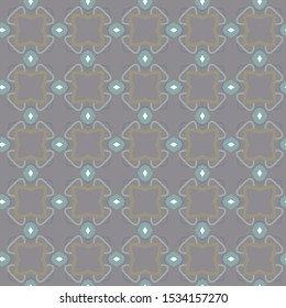 Seamless vector pattern in geometric ornamental style