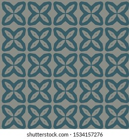 Seamless vector pattern in geometric ornamental style